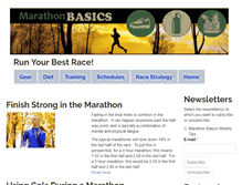 Tablet Screenshot of marathonbasics.com